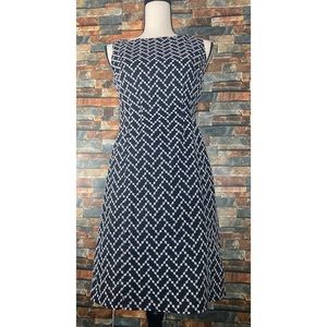Petite Jones New York black and white dress